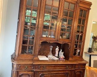 8’ French 18th c. cupboard exceptional piece