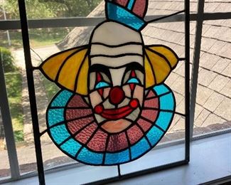 Stain glass clown