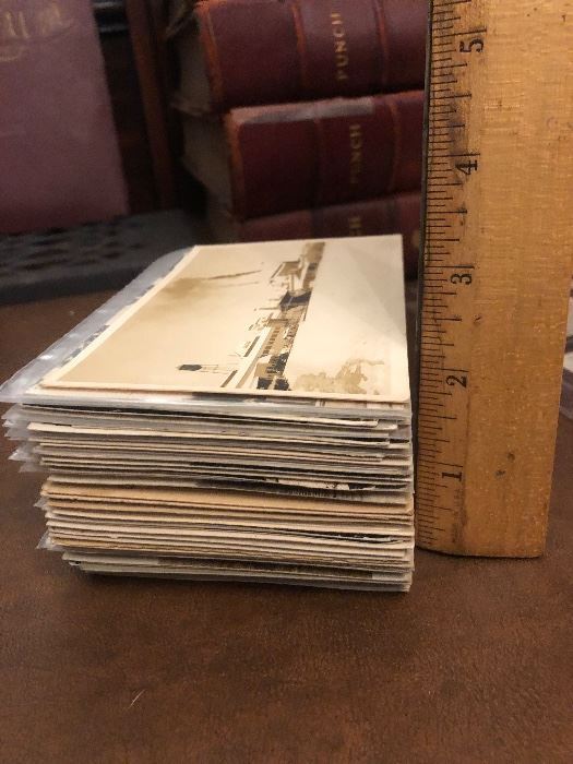 Lot of RPPCs (Real Photo Postcards) featuring places. 