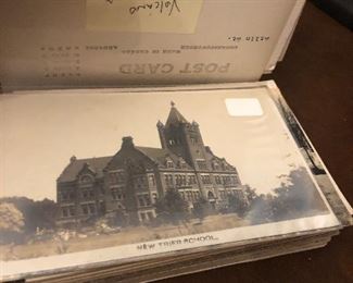 Lot of RPPCs (Real Photo Postcards) featuring places. Will be offered auction style at the live stream sale. 