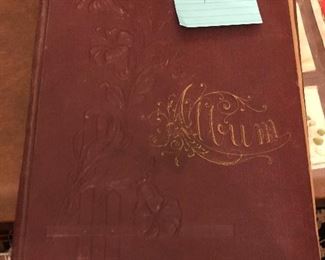 Leather bound period postcard album with 50 antique cards featuring New York. Will be offered auction style at the live stream sale. 