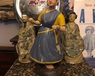 Paper mache dancing gypsy bidders she moves from three points. Circa 1910