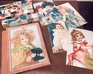 Up on Tuesday night - a Victorian era wooden blocks puzzle with six designs and images for five of them. The sixth is for you puzzle superstars to figure out.