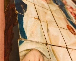 Up on Tuesday night - a Victorian era wooden blocks puzzle with six designs and images for five of them. The sixth is for you puzzle superstars to figure out.