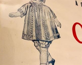 Offering a Voight’s Flour Product Sleeping Doll Promo Sign in our Tuesday event. 

This sign would have been hung by merchants around 1910 to incentivize shoppers to buy and save proofs of purchase from Voight’s Flour. It is a paper sign in excellent shape, foambacked and shrink wrapped. 22”x17.25”