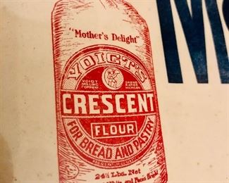 Offering a Voight’s Flour Product Sleeping Doll Promo Sign in our Tuesday event. 

This sign would have been hung by merchants around 1910 to incentivize shoppers to buy and save proofs of purchase from Voight’s Flour. It is a paper sign in excellent shape, foambacked and shrink wrapped. 22”x17.25”