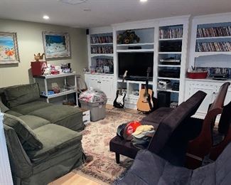 Movies, PlayStation console, Wii, Xbox games, PC games
Video games
Guitars, futon, sectional, tv, 
Christmas items