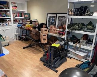 Games, puzzles, army items, baskets