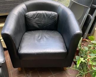 Leather chairs 2 in all