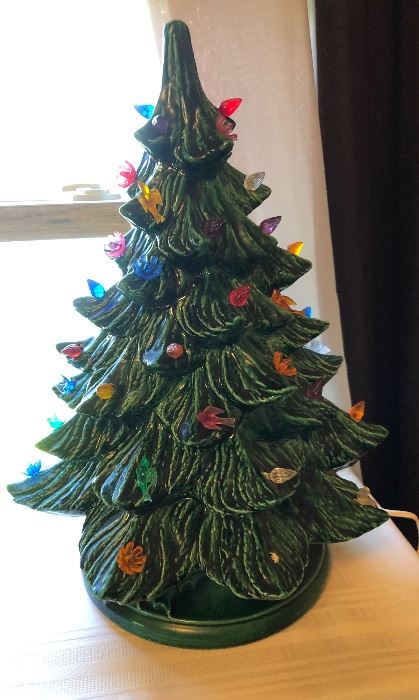 Ceramic light up tree