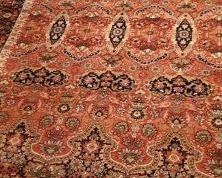 8' 2" W x 9' 7" L (not including fringe)