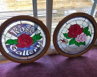 stained glass round windows