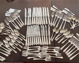 Flatware set for 12 By Shreve Crump and Lowe