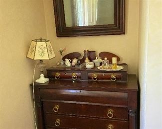 Early 1800's Chest with wonderful glove boxes on top