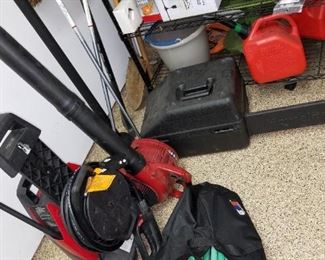 blower, chainsaw, pressure washer, outdoor tools...