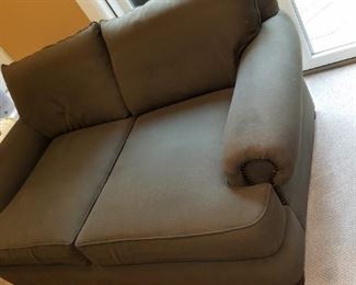 matching sofa and loveseat, sofa is 88", loveseat is 70"