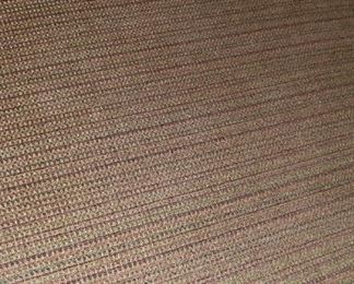 hassock/ottoman on wheels, fabric