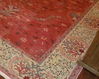 dining room rug: 150" x 111"