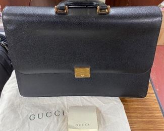 Original Gucci Locking Briefcase with Bag