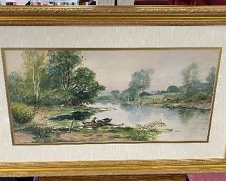 Framed Seascape Signed D.F. Hansbrouck 