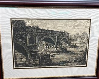 Vedulla Del Ponte Rotto Lithograph