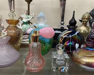 Several Old and Vintage Perfume Bottles