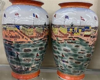 Large Modern Oriental Vases 