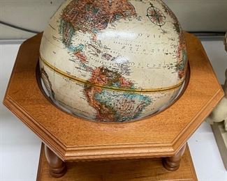 Neat Vintage Desk Globe with Stand
