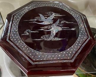 Mother of Pearl and Lacquer Korean Box