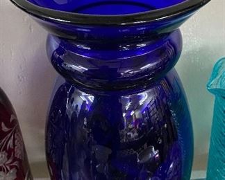 Large Cobalt Glass Vase