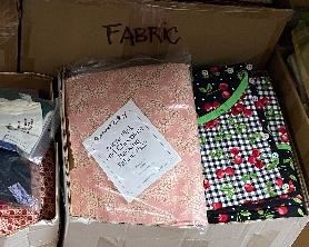 Several Boxes of Fabric