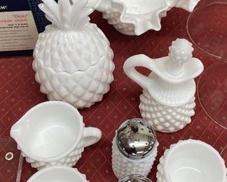 Assorted Milk Glass Pieces (Fenton and more)