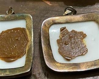 Wax Seals on Back of Pendants