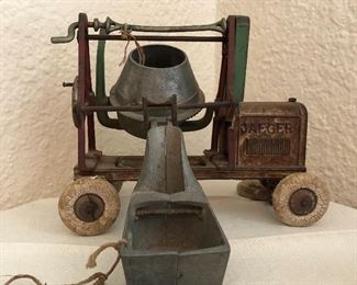 Antique Jaeger toy cement mixer! 