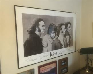Beatles print w/faux signatures