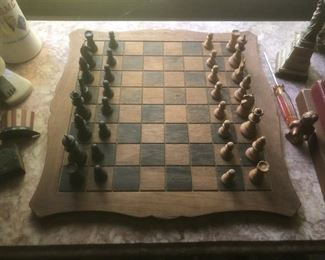 wooden chess set