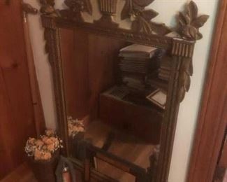 ornate vintage wall mirror