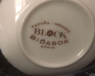 Block Bidasoa china from Spain