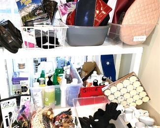 Candles, make-up bags, health and beauty products