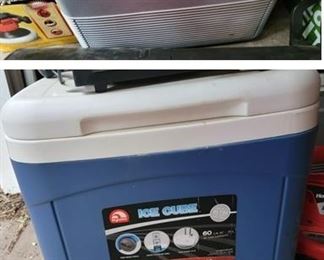 Coolers, ice and electric