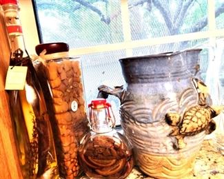 Pottery and kitchen decor