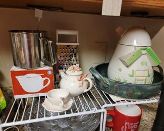 Coffee and tea and cookie jar