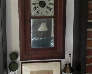 Chauncey Jerome flat mounded case clock circa 1857