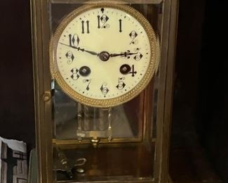 Late 19th century French antique crystal regulator.