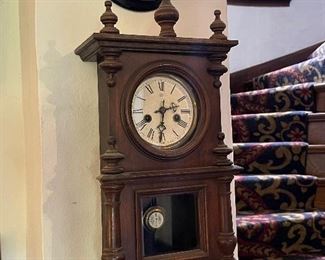 Junghans Vintage RA Pendulum Chiming Wall Clock Germany (c. 1910)