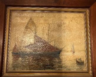 Fine old English oil circa 1880