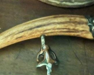 Antique horn cork screw!  Fine.