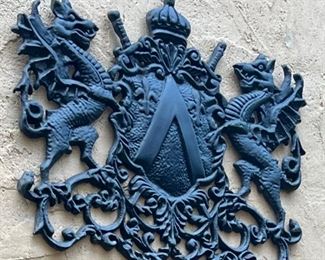 Large Griffin iron plaque…England