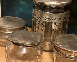 Sterling dresser sets