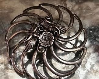 Large sterling Navajo pendant